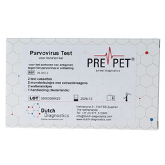 Testjezelf.nu Parvo virus test kat/hond 2 Stuks