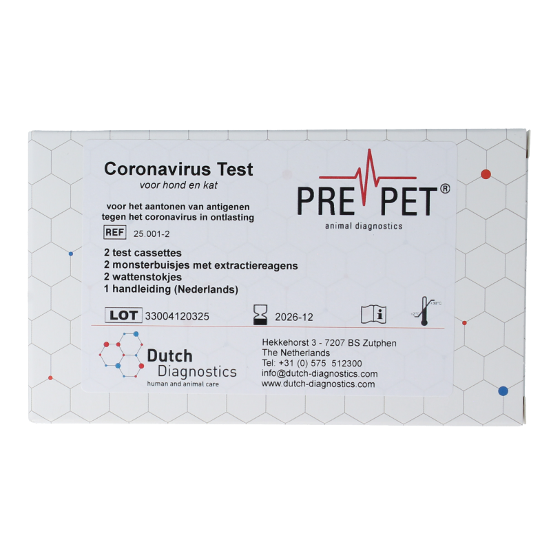 Testjezelf.nu Corona virus test kat/hond 2 Stuks