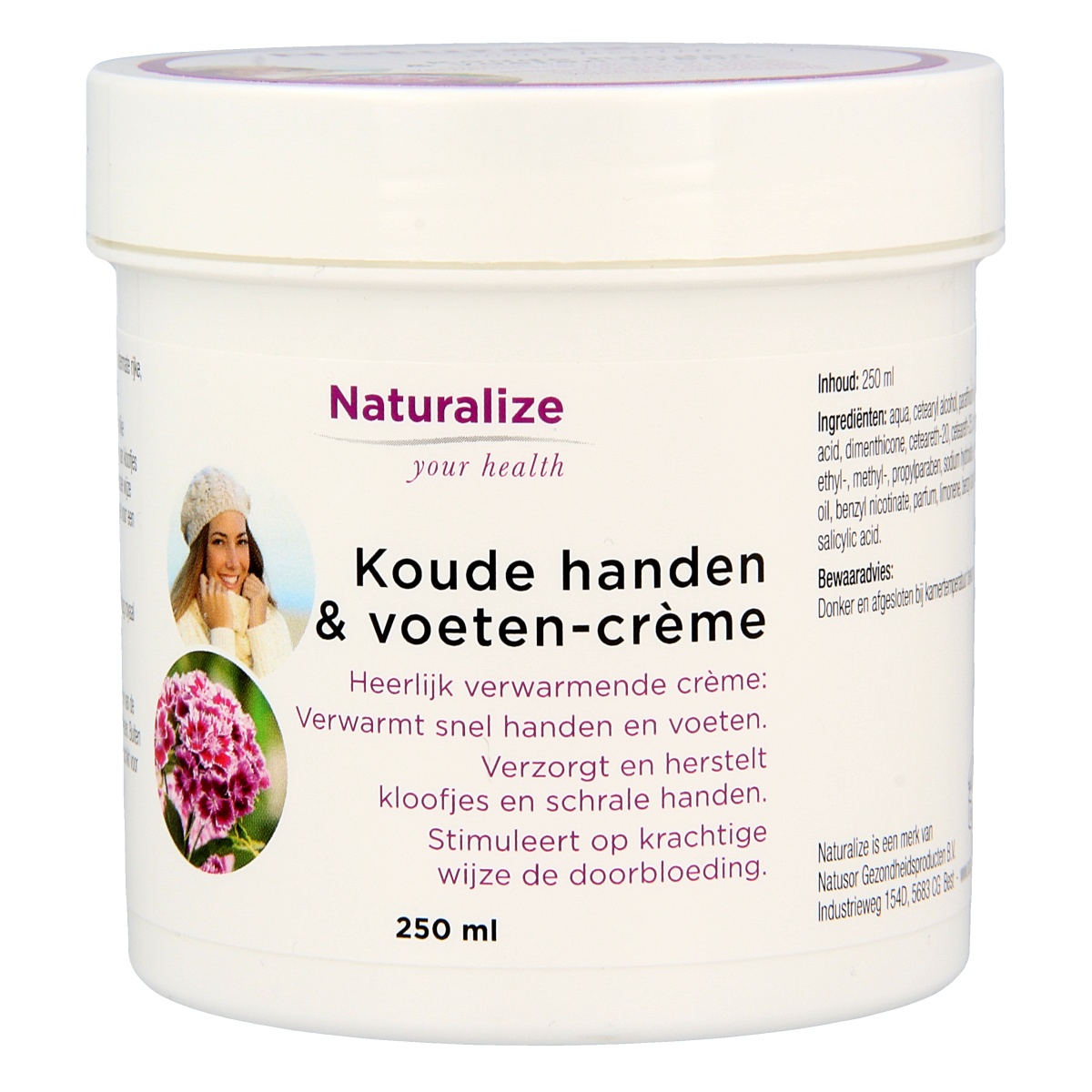 Naturalize Koude handen en voeten creme 250.00 Milliliter