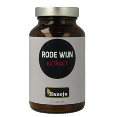 Hanoju Rode wijn extract 250mg 150 Vegetarische capsules