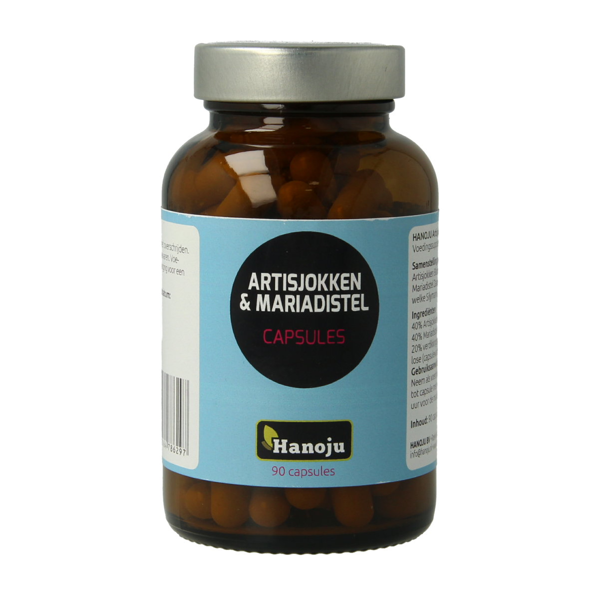 Hanoju Artisjok 200mg & mariadistel 200mg 90.00 Capsules