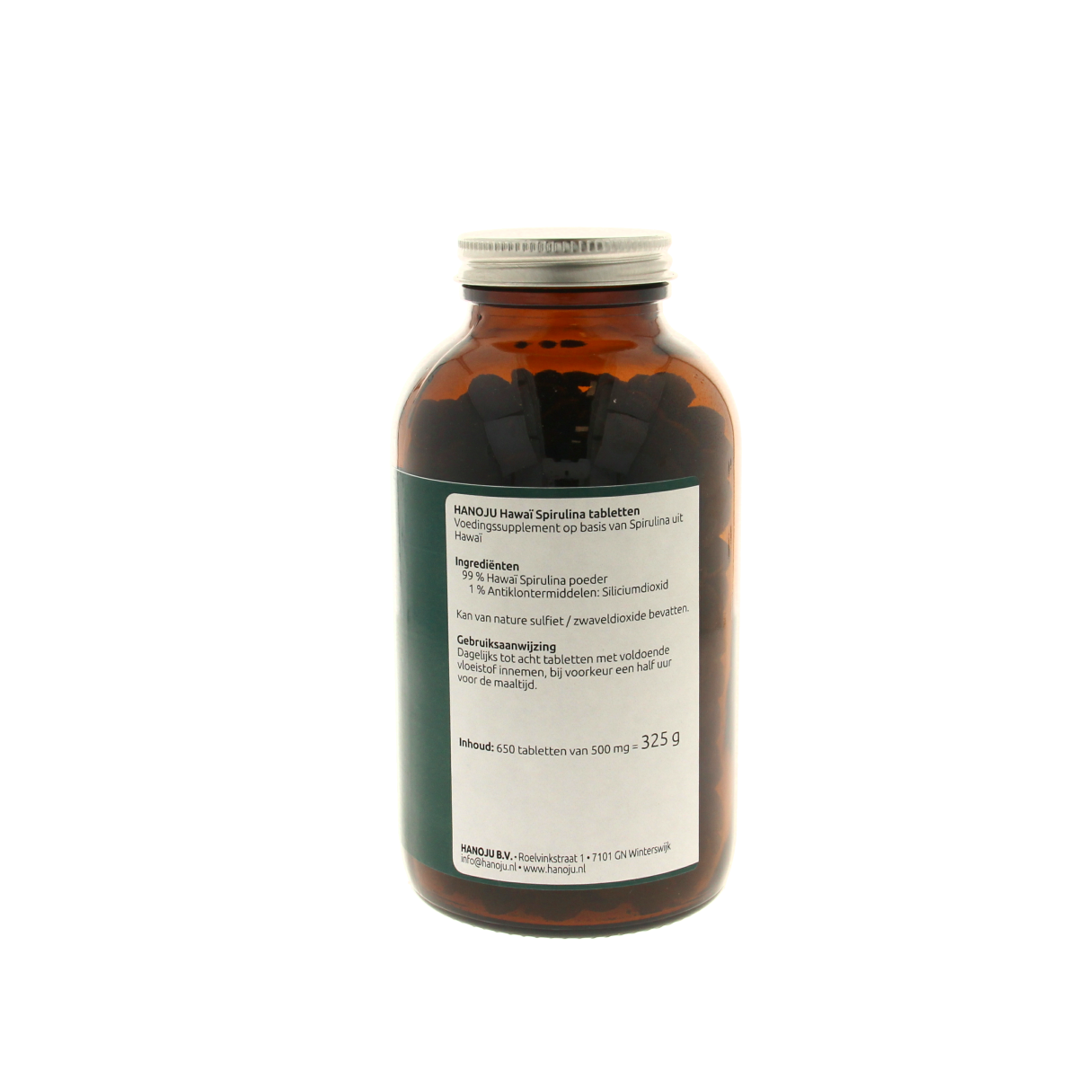 Hanoju Spirulina Hawaiiaans 500mg 650.00 Tabletten