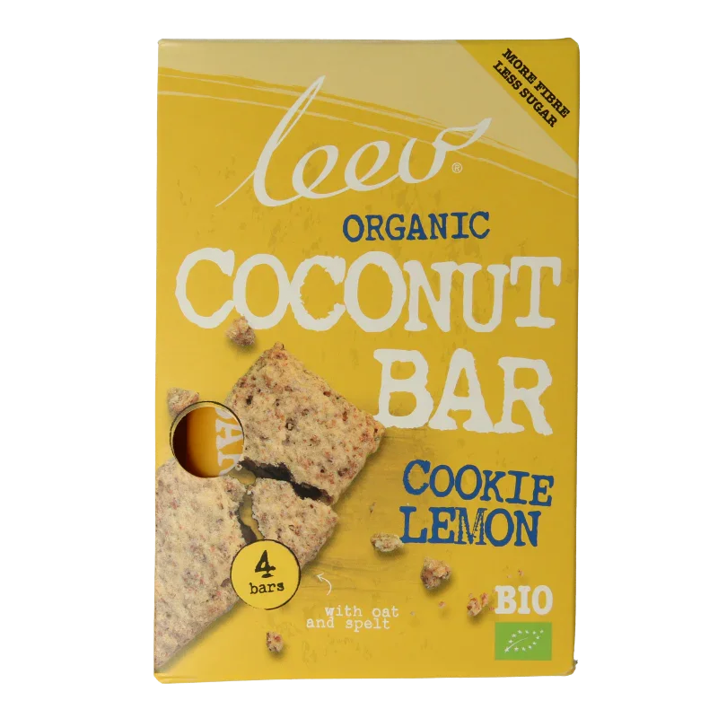Leev Cookiebar kokos-citroen bio 140 Gram