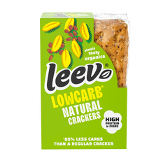 Leev Lowcarb natural crackers 3 x 2 stuks bio 80.00 Gram