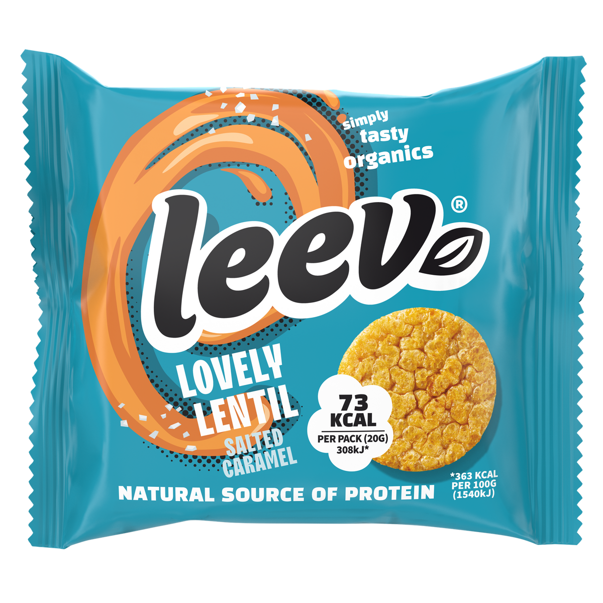 Leev Lovely lentil cakes caramel bio 20.00 Gram