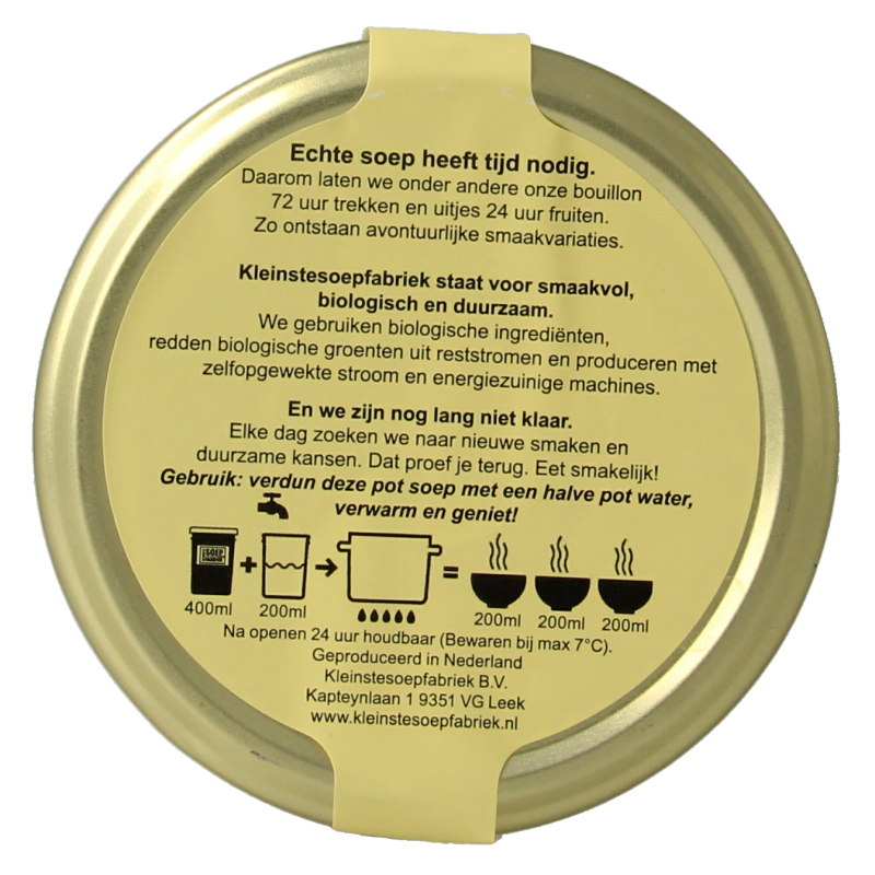 Kleinstesoepfabriek Goulash soep bio 400 Milliliter