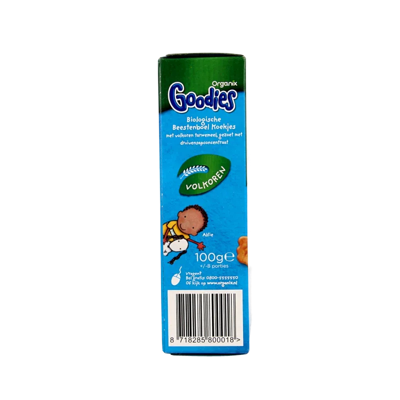 Organix Goodies Boerderijdieren koekjes 1+jr bio 100 Gram