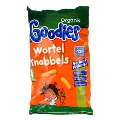 Organix Goodies Mais knabbels met wortel 10+M bio 60.00 Gram
