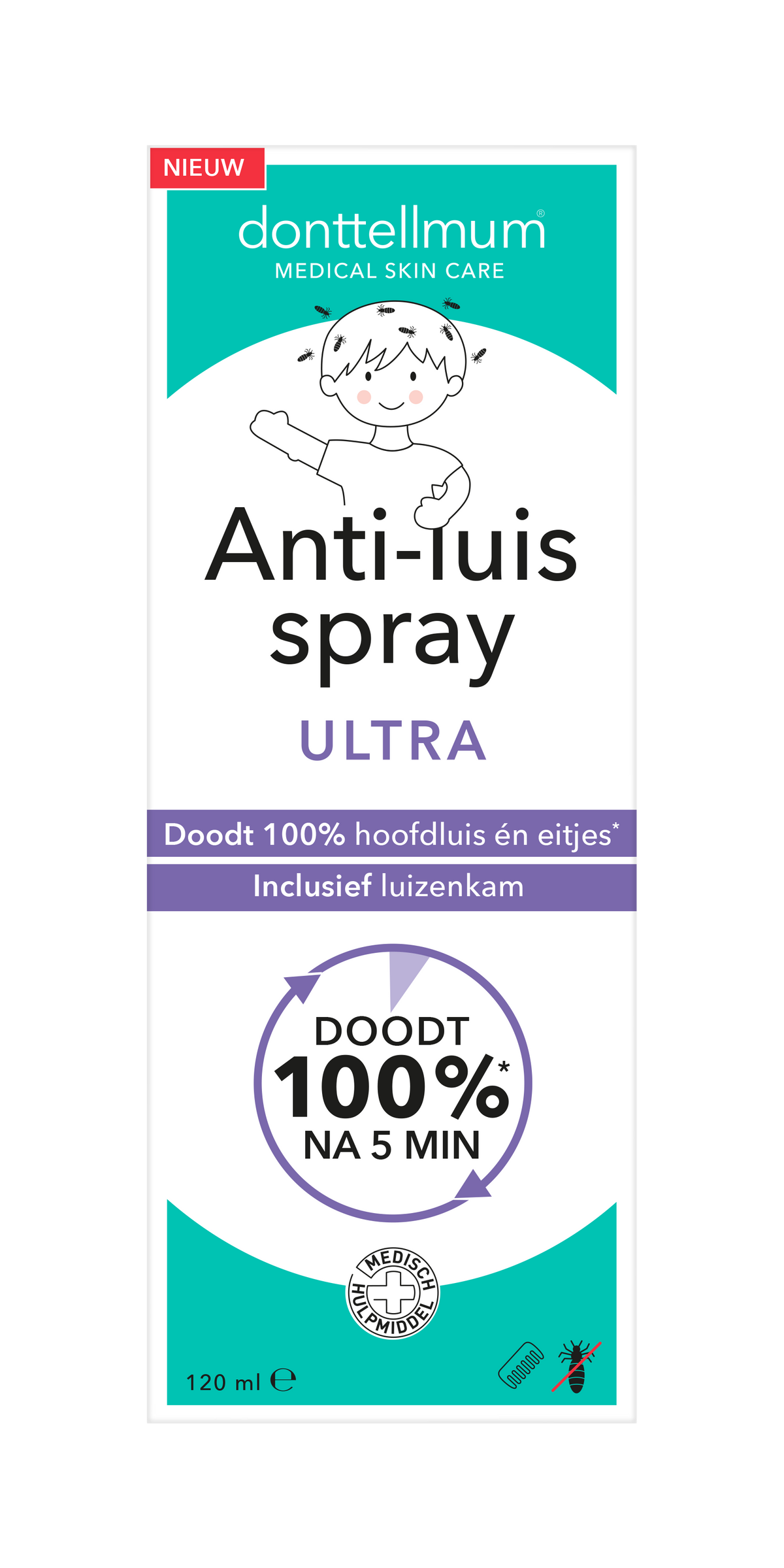 Donttellmum Anti luis spray ultra 120 Milliliter