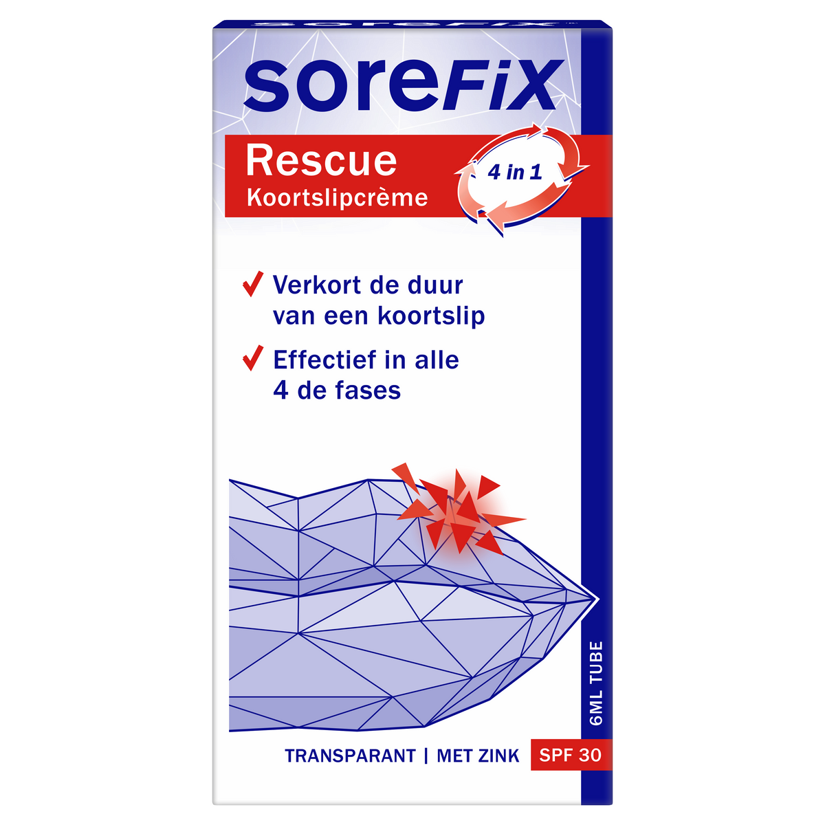 SoreFix Rescue koortslipcreme 6 Milliliter