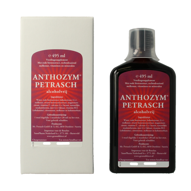 Petrasch Anthozym alcoholvrij 495 Milliliter