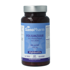 SanoPharm Foliumzuur met alfalfa high quiality 60 Capsules