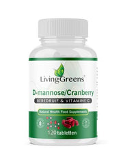 Livinggreens Cranberry met D-Mannose 120 Tabletten