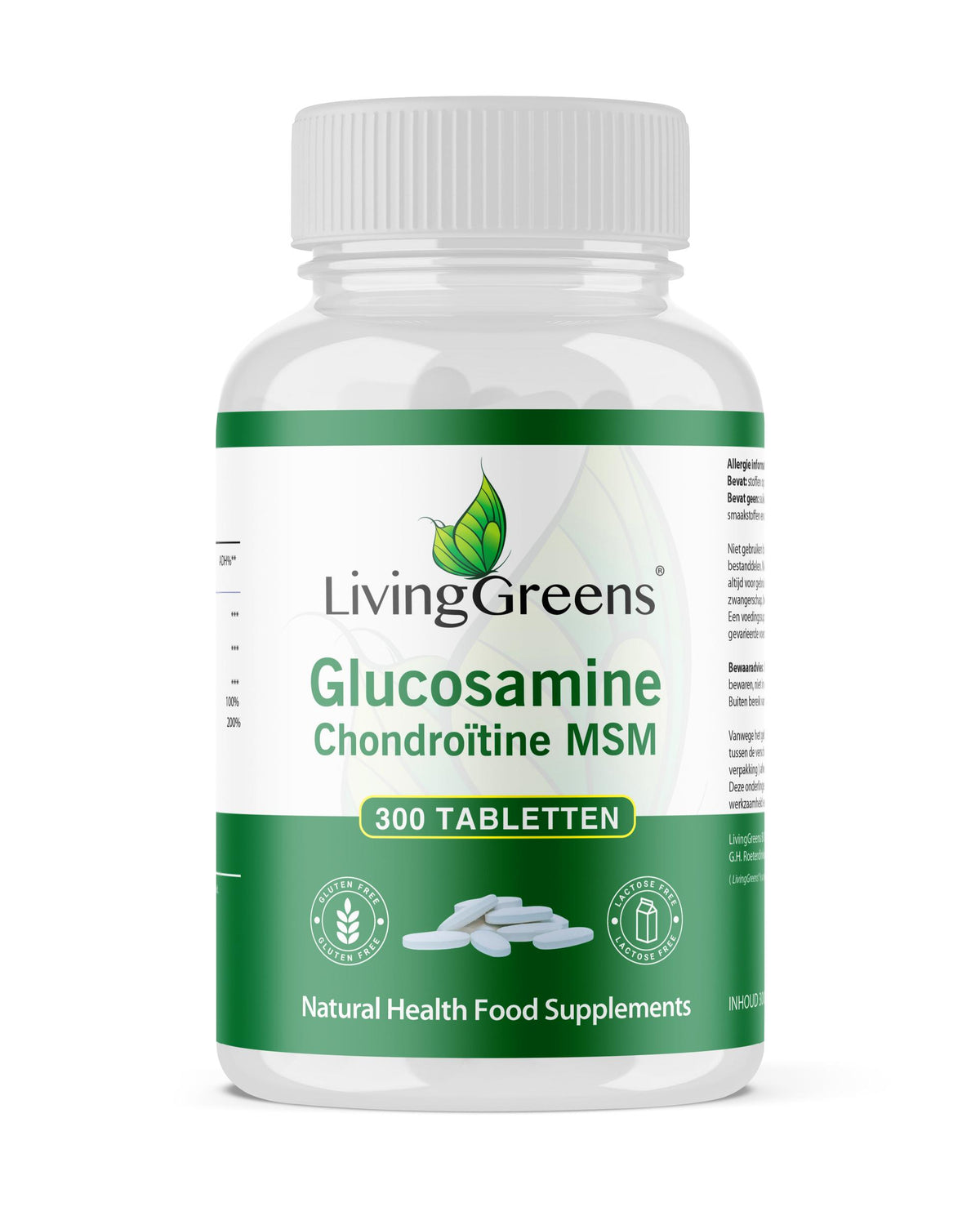 Livinggreens Glucosamine chondroitine MSM 300 Tabletten