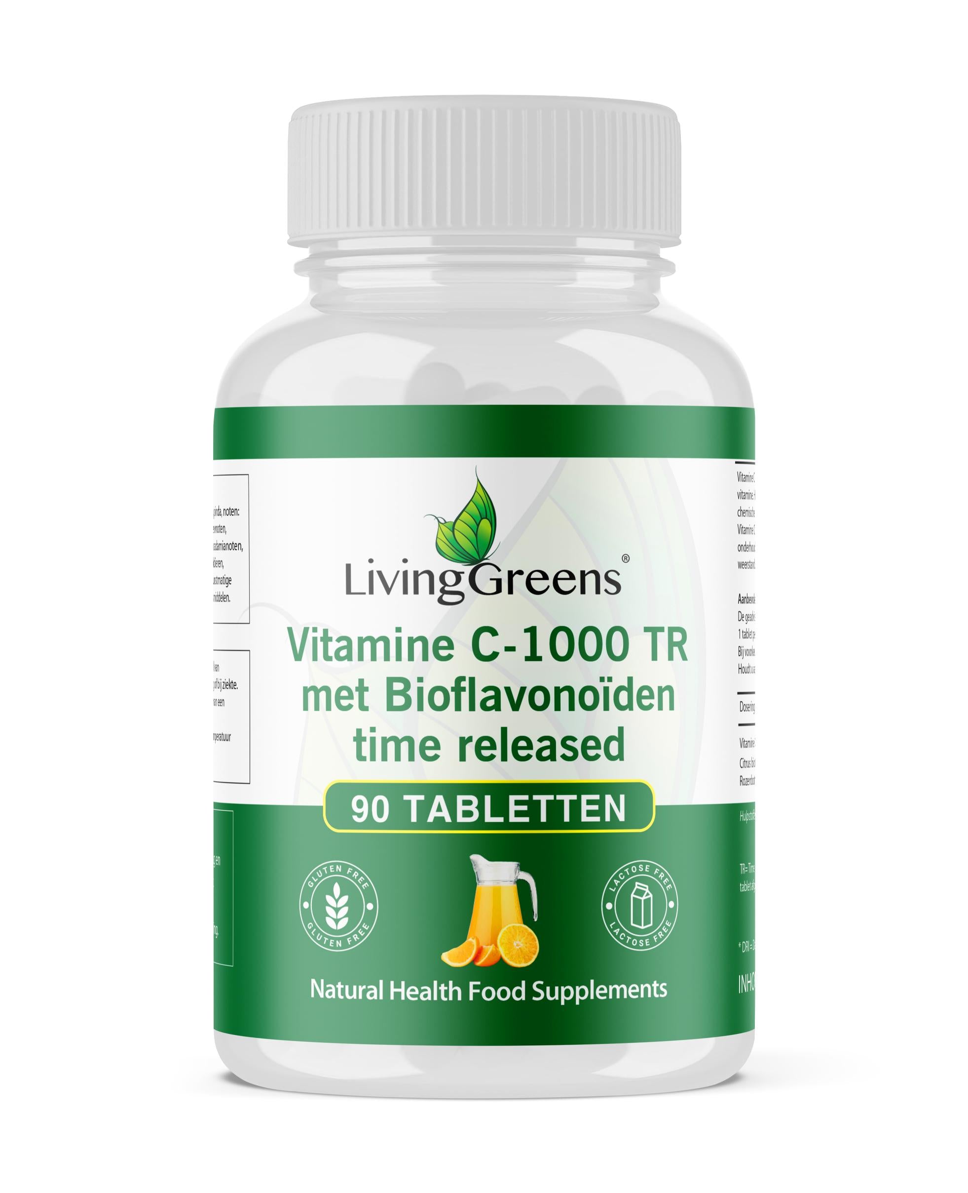 Livinggreens Vitamine C 1000mg TR 90 Tabletten