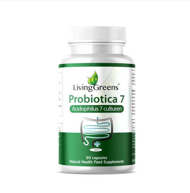 Livinggreens Probiotica acidophilus 7 culturen 60 Capsules