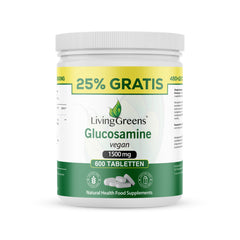 Livinggreens Glucosamine vegan voordeelverpakking 600 Tabletten