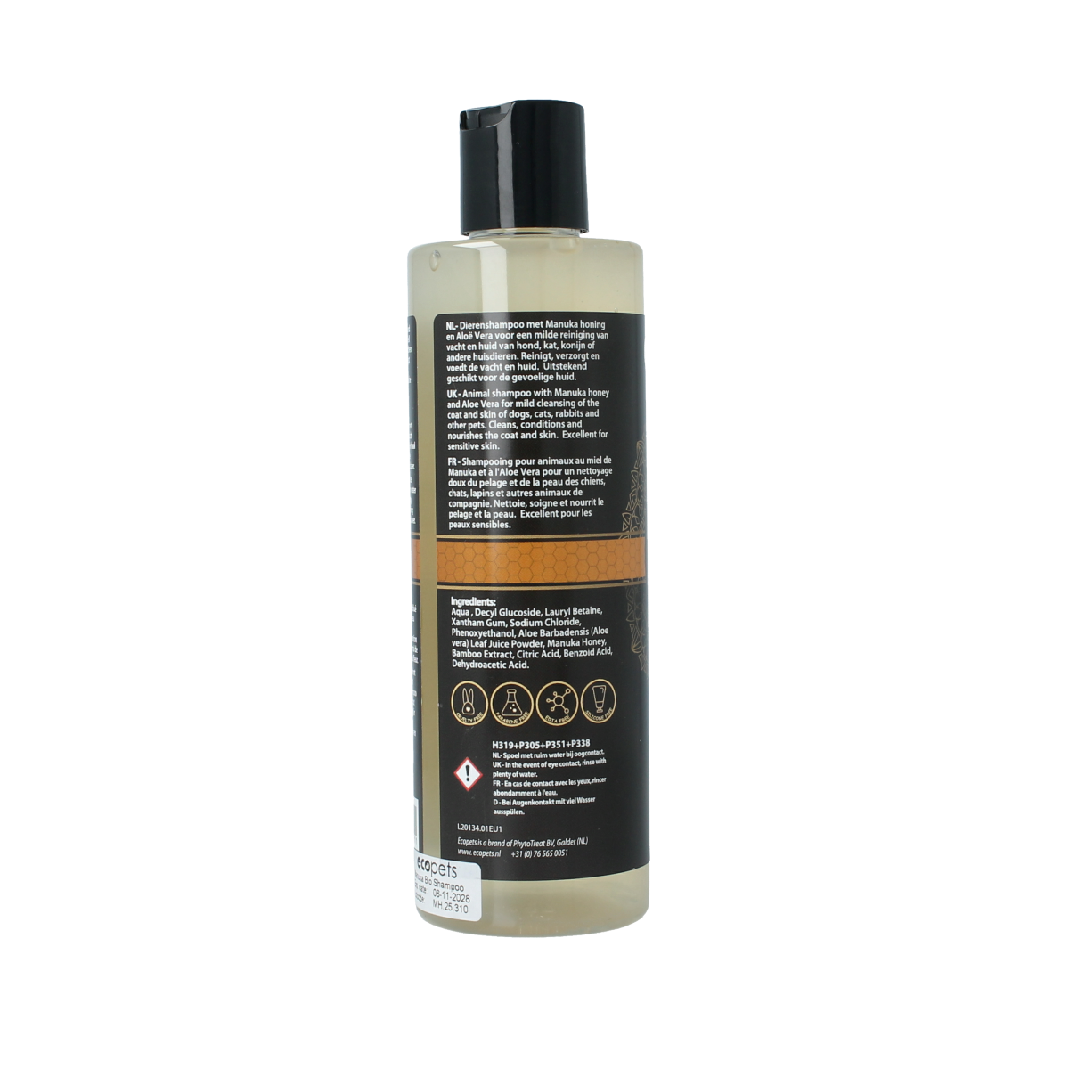 Ecopets Organic pet shampoo manuka honey 250.00 Milliliter