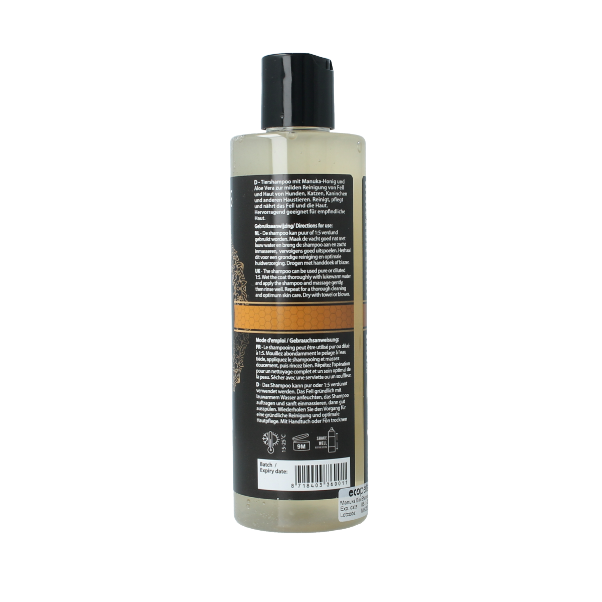 Ecopets Organic pet shampoo manuka honey 250.00 Milliliter