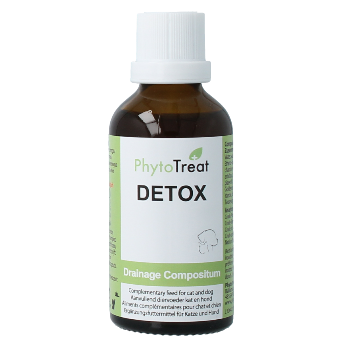 PhytoTreat Detox comfort hond/kat 50.00 Milliliter