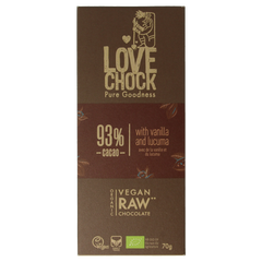 Lovechock 93% Pure vanilla lucuma bio 70.00 Gram