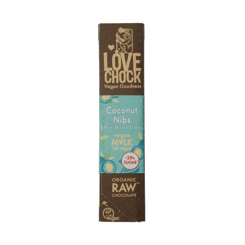Lovechock M'lk coconut nibs bio 40 Gram