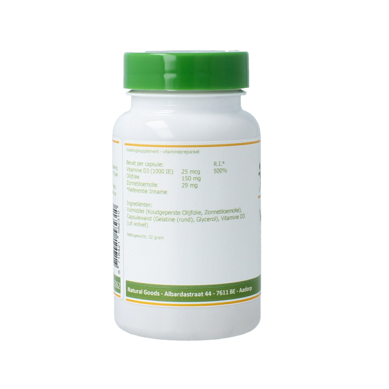 Elvitum  Vitamine D3 1000IE/25mcg 120 Capsules