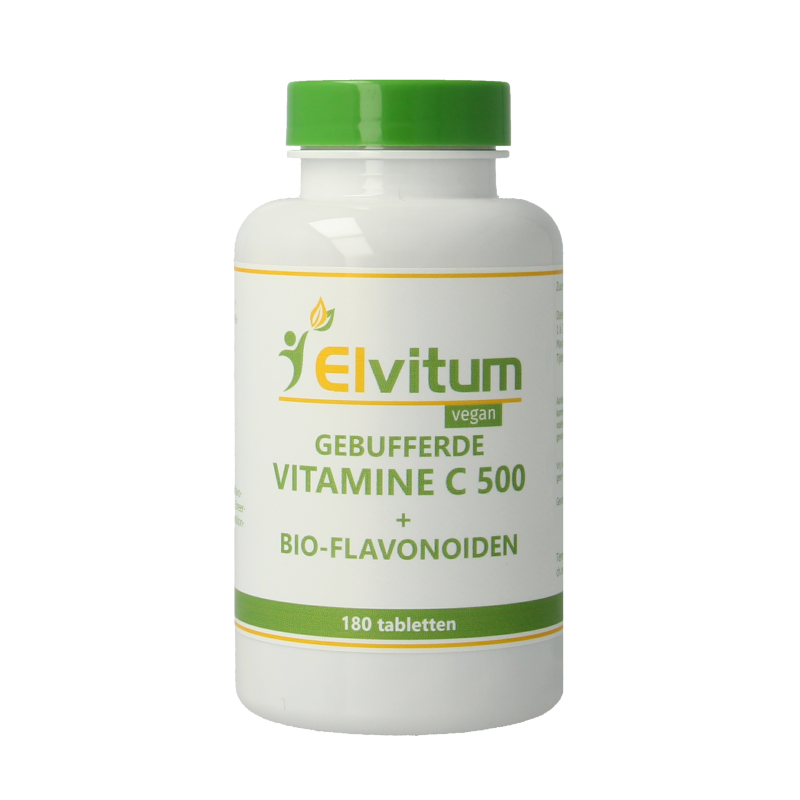 Elvitum  Gebufferde vitamine C 500mg 180 Tabletten