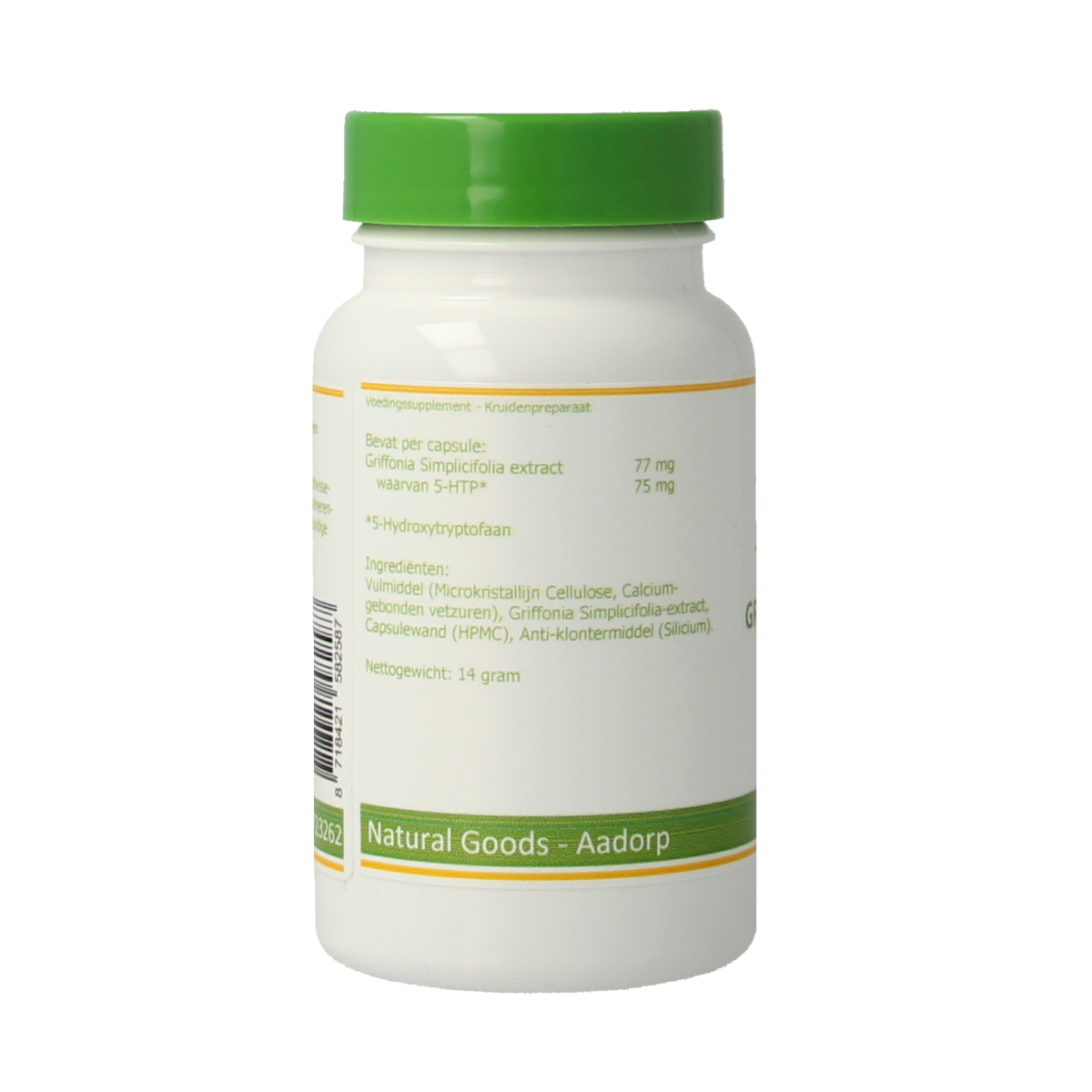 Elvitum  Griffonia simplicifolia 5-HTP 60.00 Vegetarische capsules