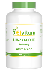 Elvitum  Lijnzaadolie omega 3 6 9 180 Capsules