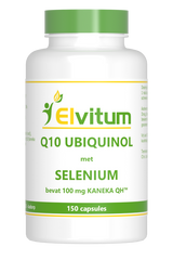 Elvitum  Co-Q10 ubiquinol met selenium 150 Capsules