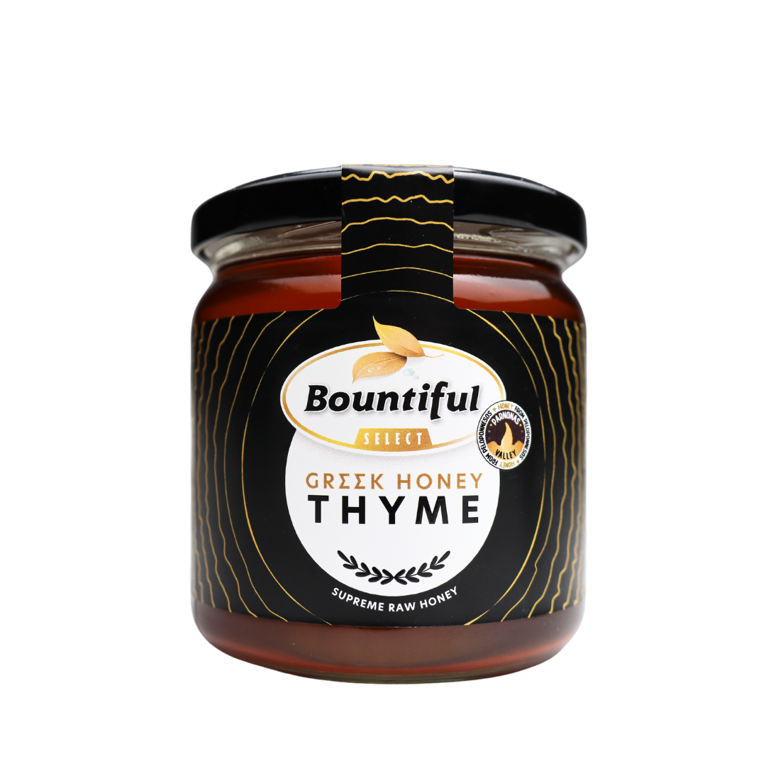 Bountiful select Griekse rauwe honing thyme/tijm 500.00 Gram