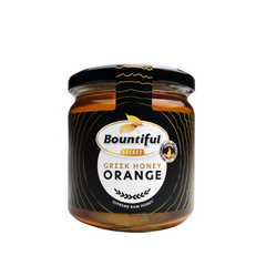 Bountiful select Griekse rauwe honing orange/sinaasappel 500.00 Gram