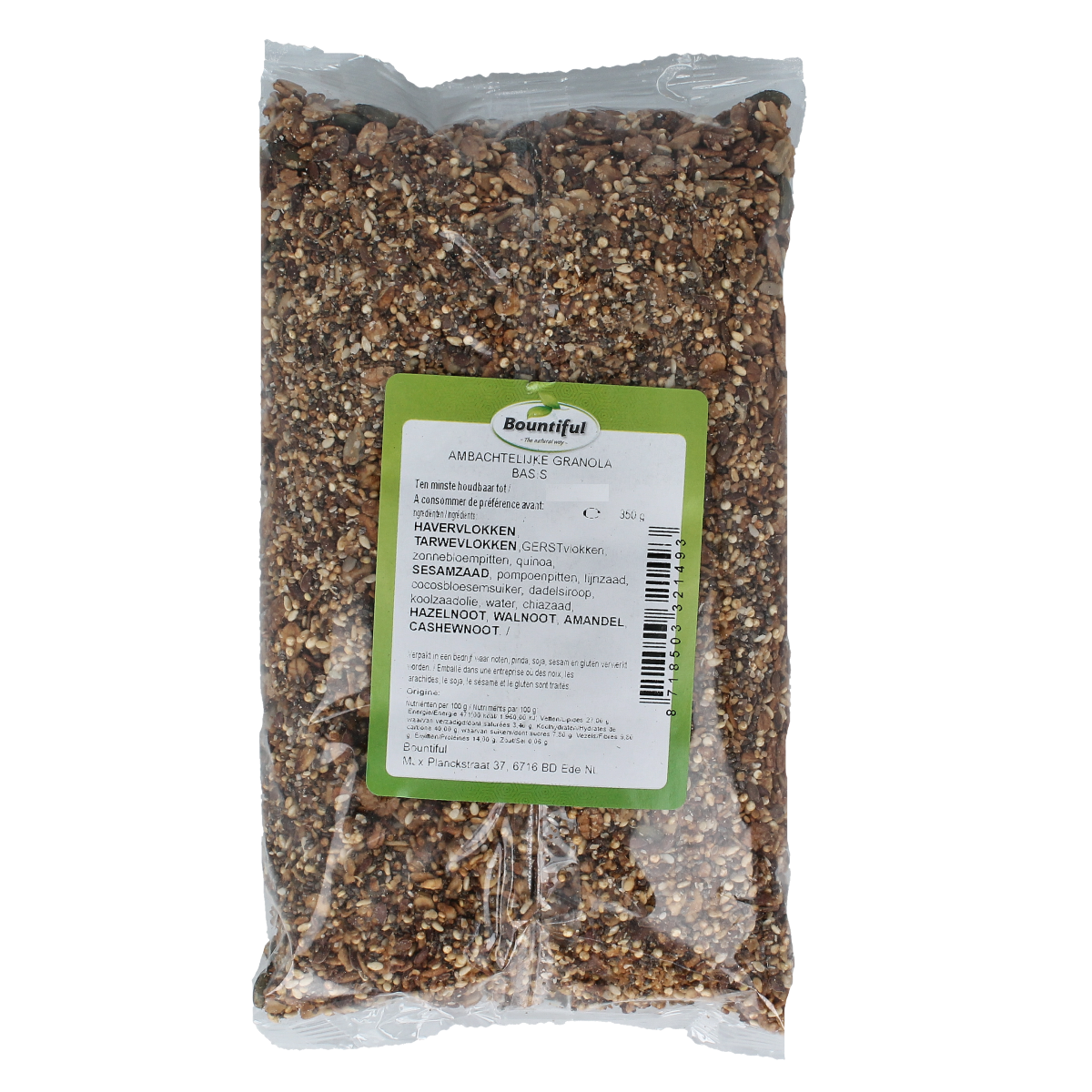 Bountiful Ambachtelijke granola basis 350.00 Gram