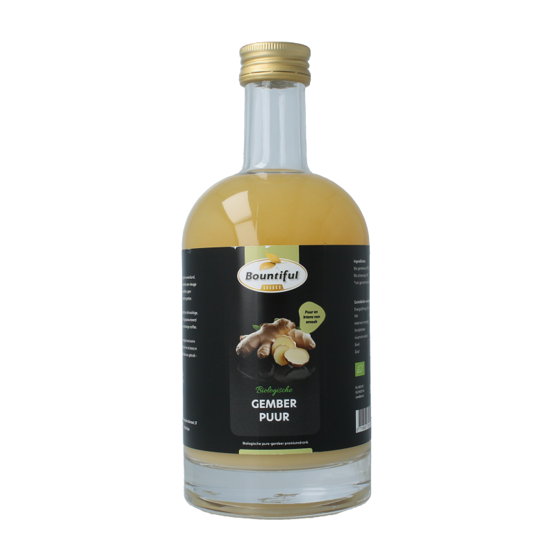 Bountiful select Gember sap puur bio 500 Milliliter