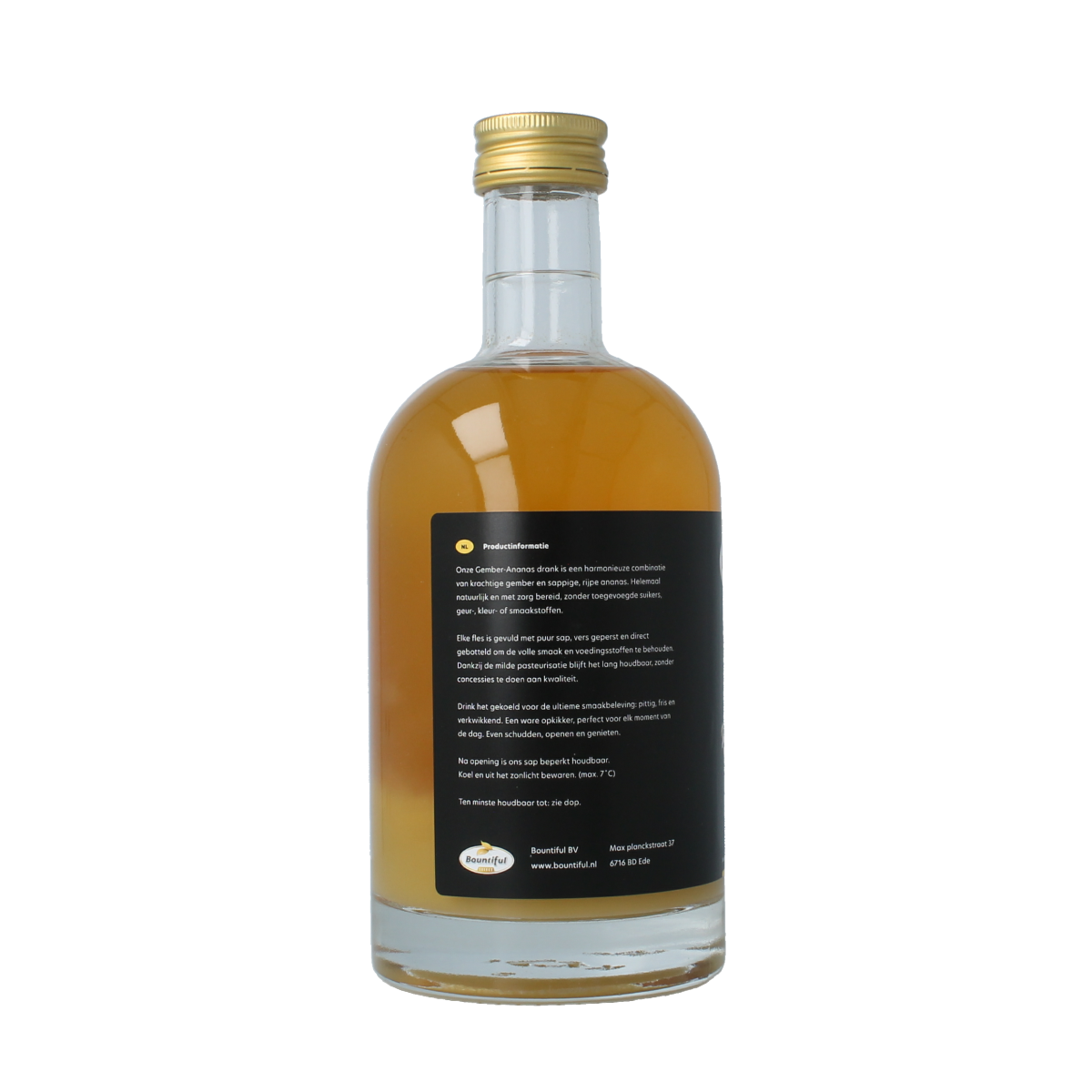 Bountiful select Gember sap ananas bio 500.00 Milliliter