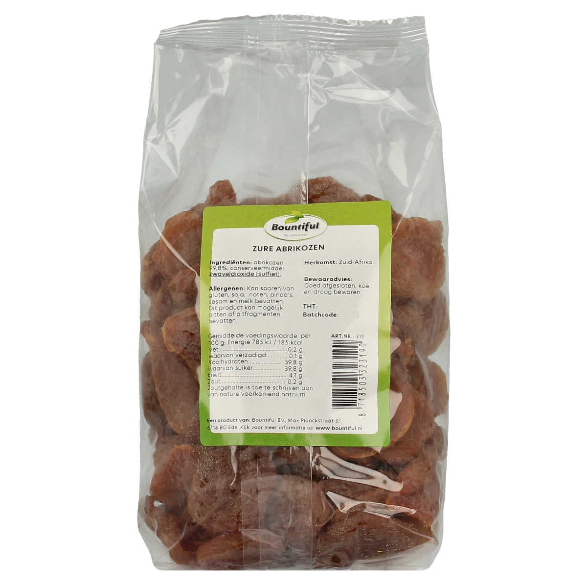 Bountiful Abrikozen zuur 500.00 Gram