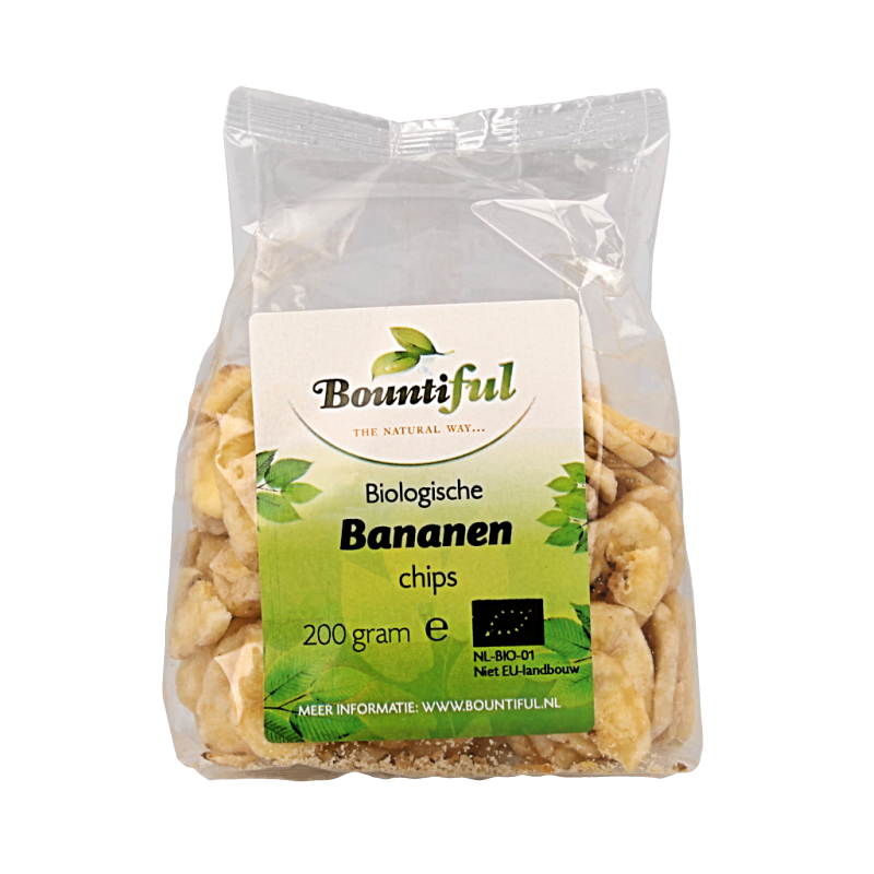 Bountiful Bananen chips bio 200 Gram