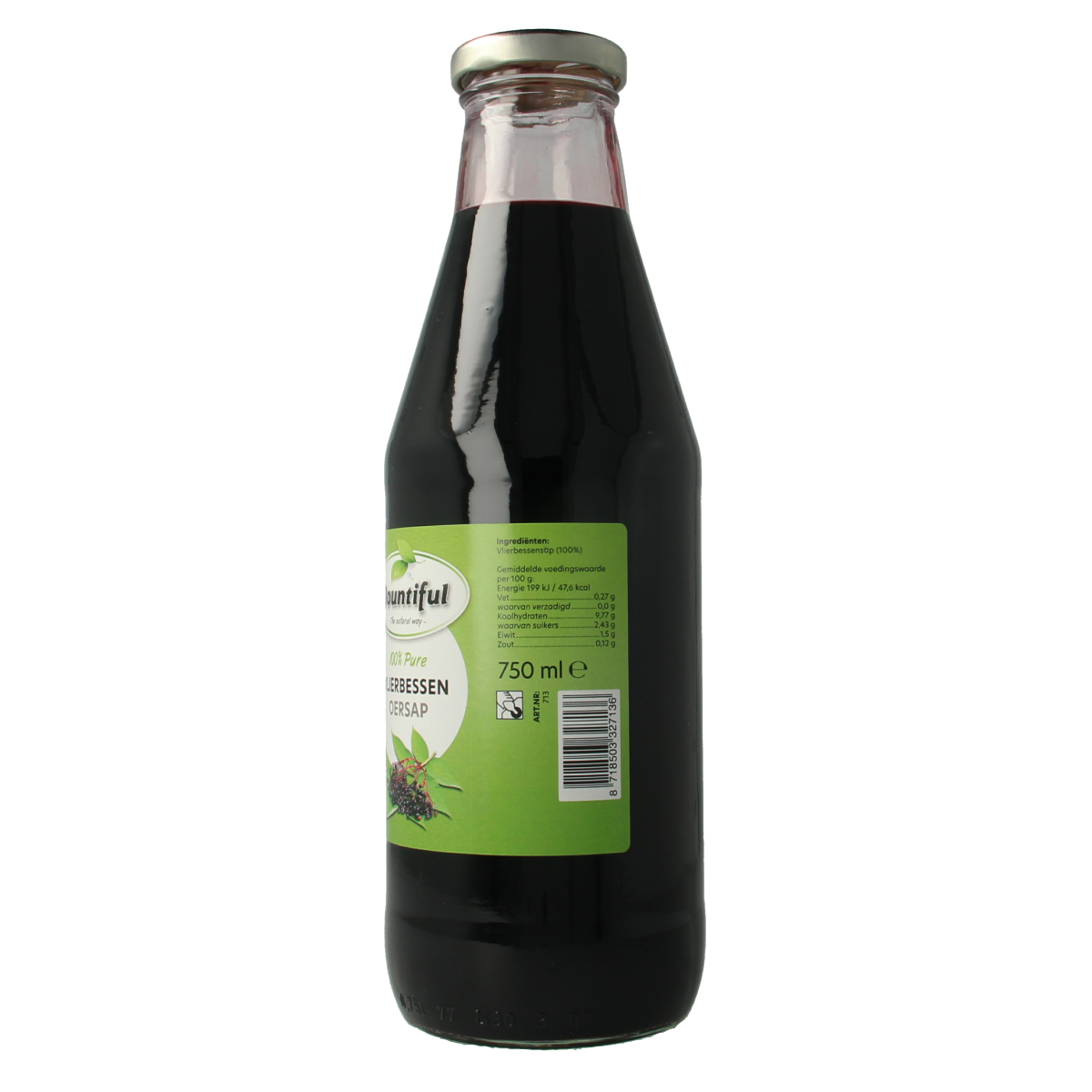 Bountiful Vlierbessen oersap 750.00 Milliliter