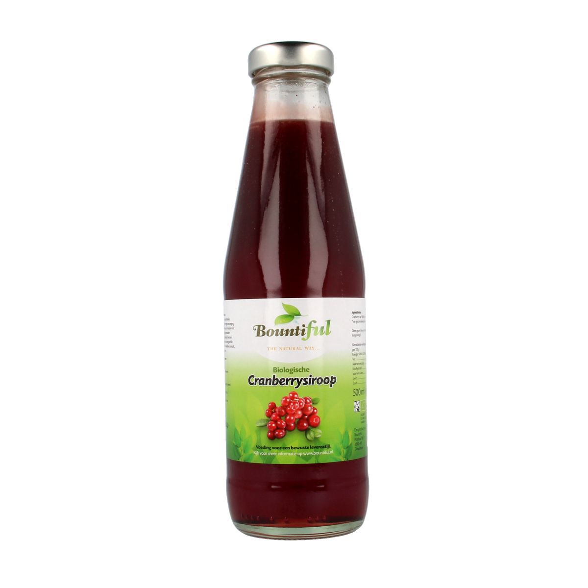 Bountiful Cranberrysiroop bio 500.00 Milliliter