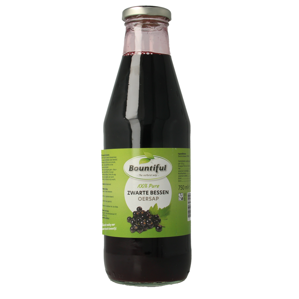 Bountiful Zwarte bessensap 750.00 Milliliter