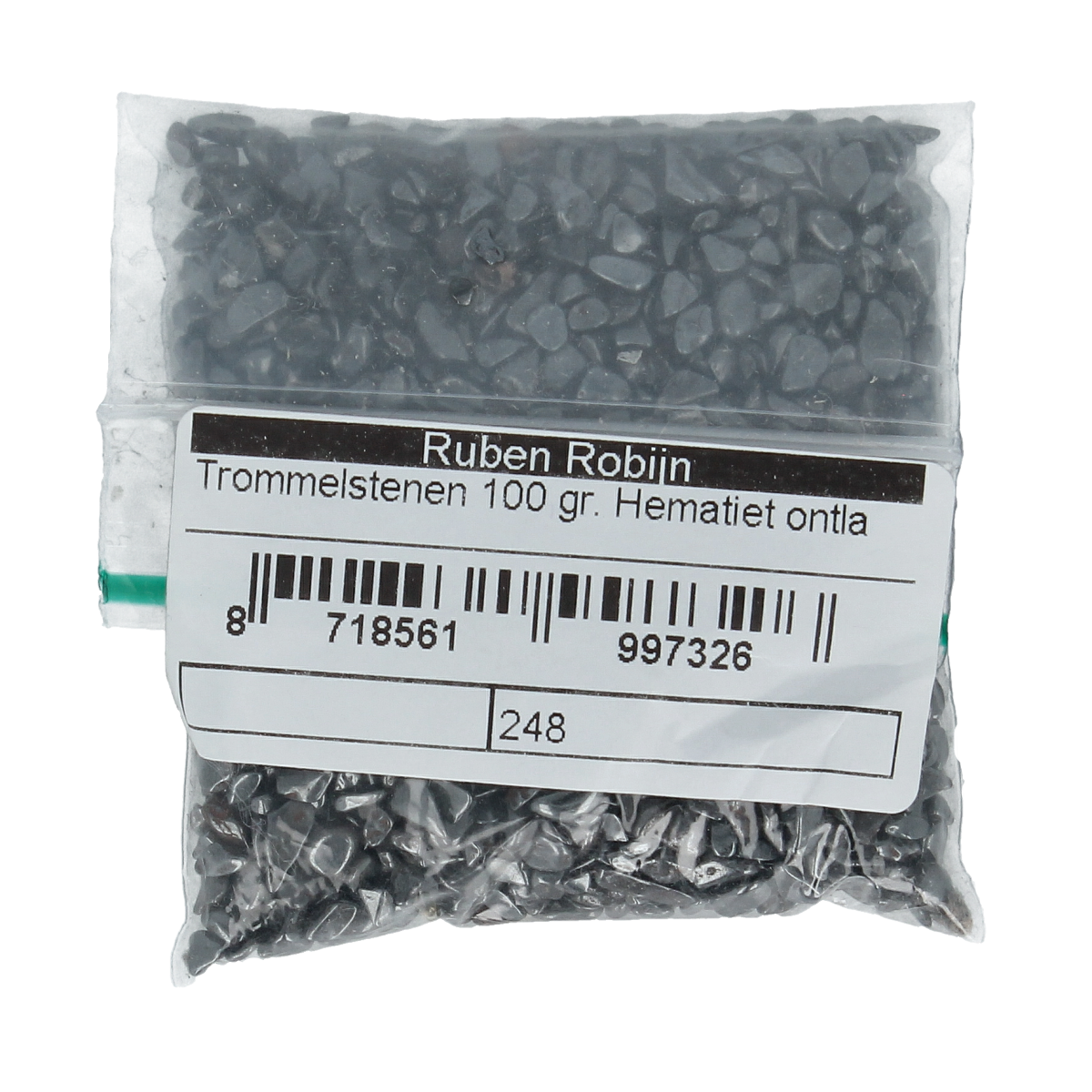 Ruben Robijn Trommelstenen hematiet ontladingmix  maat 0 100.00 Gram