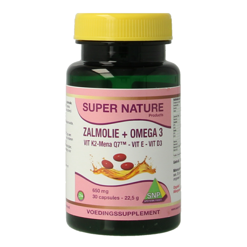 SNP Zalmolie & vit. K2 mena Q7 & vit. D3 & vit. E 30 Capsules