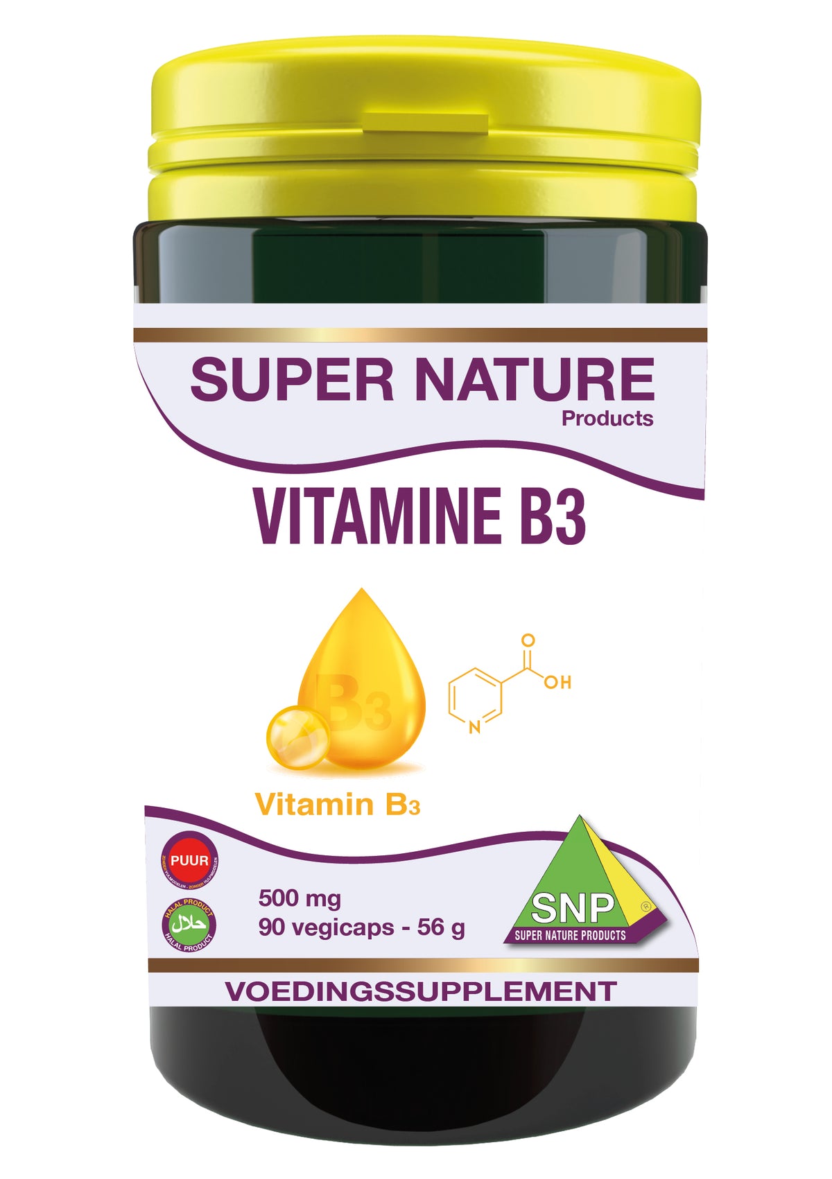 SNP Vitamine B3 500mg puur 90 Vegetarische capsules