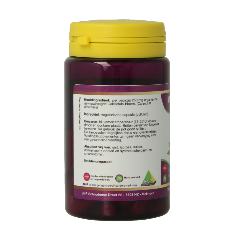 NHP Calendula 250mg puur 60 Vegetarische capsules