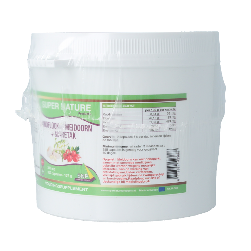 SNP Knoflook meidoorn maretak puur 350 Capsules