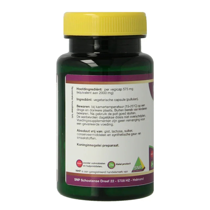 NHP Royal jelly 2000mg puur 30 Vegetarische capsules