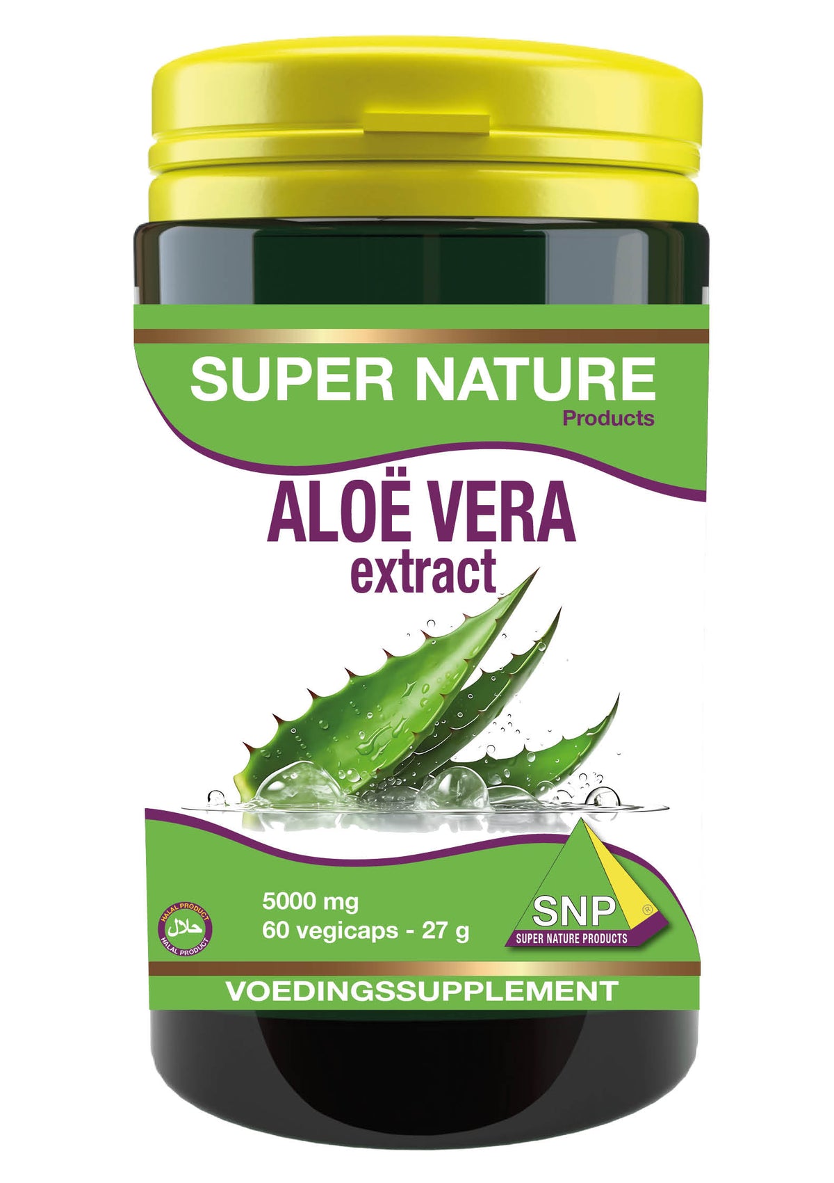 SNP Aloe vera 5000mg puur 60 Vegetarische capsules