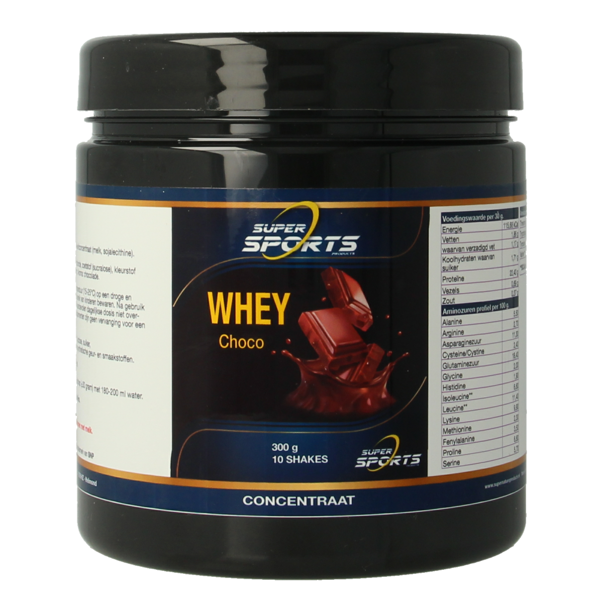 Nutritex Whey proteine chocolade 300.00 Gram