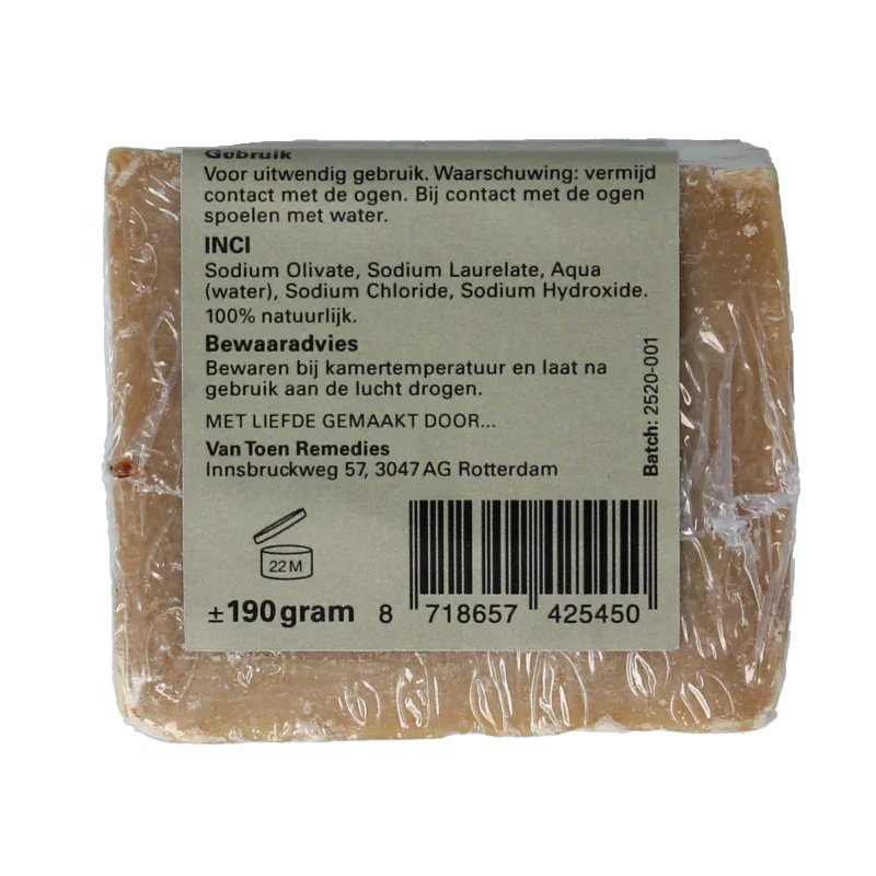 Van Toen Aleppo zeep 35% laurierbesolie 190 Gram
